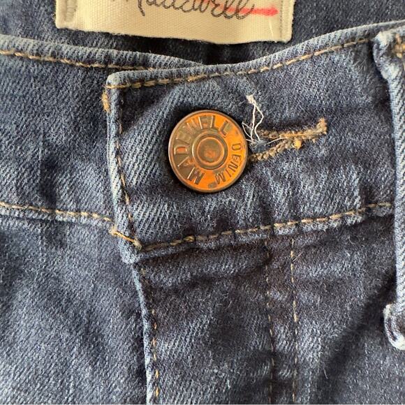 Madewell 10” High Rise Skinny Jeans Dark Wash denim zip button pockets belt loop - Picture 6 of 11